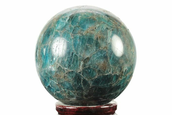 Bright Blue Apatite Sphere - Madagascar #241443